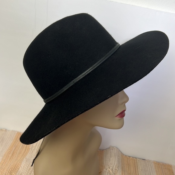 Phenix Wide Brim Wool & Leather Fedora - Picture 1 of 11